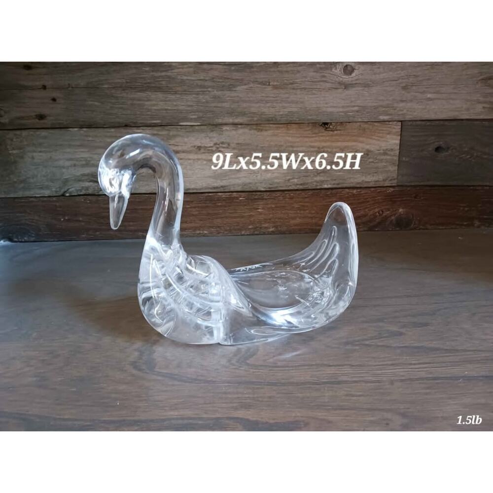 Vintage Mid Century Lucite swan towel holder